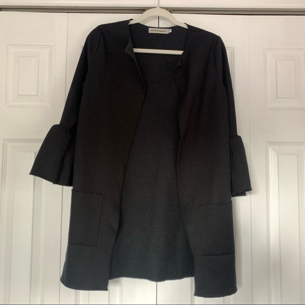 Peplum Sleeve Cotton Jacket